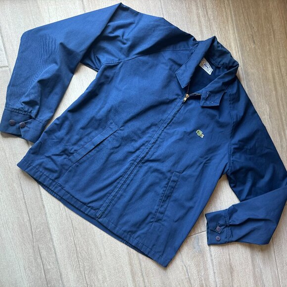 Vintage Izod / Lacoste Navy Blue Zip-Up Jacket - Men's M - Picture 1 of 7
